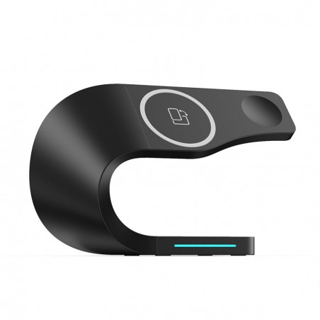Twisted design wireless charger with stand