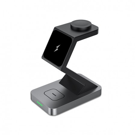 Simple desktop wireless charger with stand