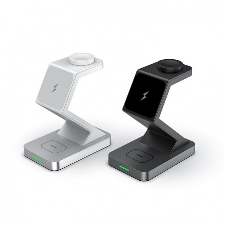 Simple desktop wireless charger with stand