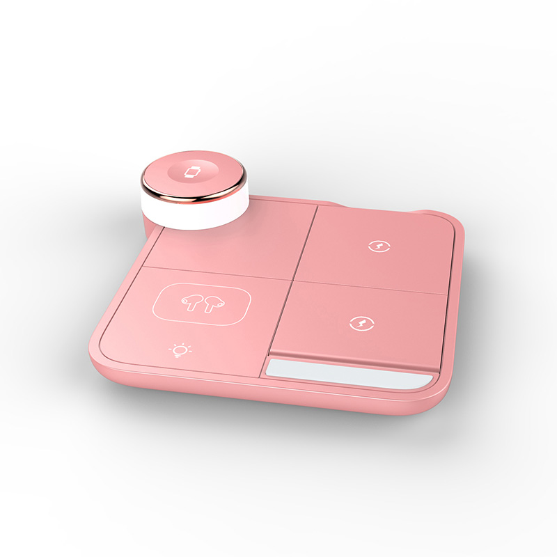 Foldable square wireless charger with stand