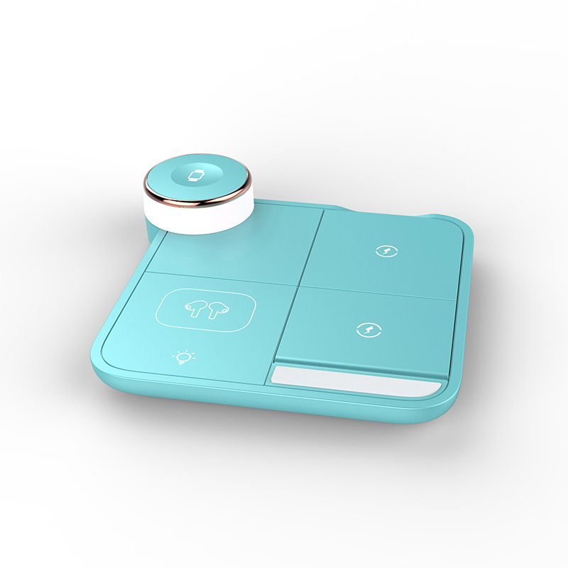 Foldable square wireless charger with stand