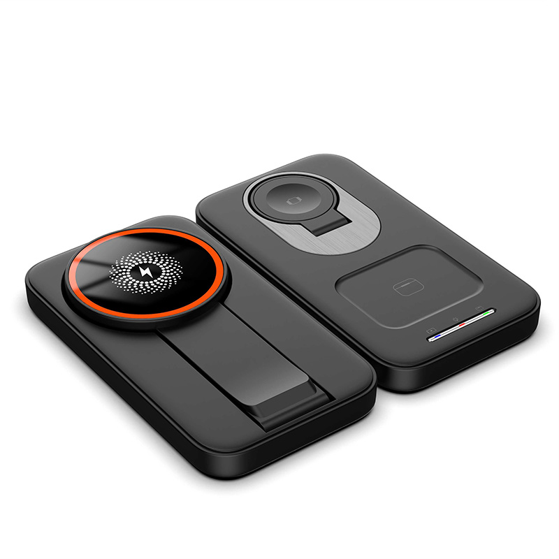 Foldable 15w magnetic wireless charger with stand